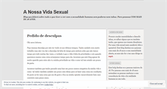 Desktop Screenshot of nossavidasexual.wordpress.com