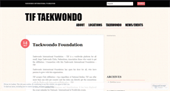 Desktop Screenshot of onlinetaekwondo.wordpress.com