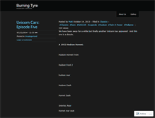 Tablet Screenshot of burningtyre.wordpress.com