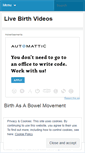 Mobile Screenshot of livebirthvideos.wordpress.com