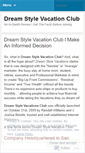 Mobile Screenshot of dreamstylevacationsreview.wordpress.com