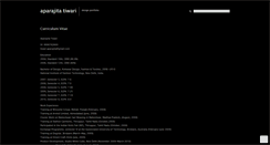 Desktop Screenshot of aparajitatiwari.wordpress.com