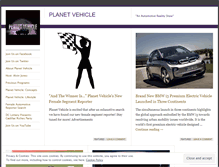 Tablet Screenshot of planetvehicle.wordpress.com