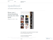 Tablet Screenshot of ipadtool.wordpress.com