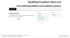 Desktop Screenshot of frankfurtbueroflaechen.wordpress.com