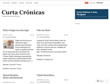 Tablet Screenshot of curtacronicas.wordpress.com