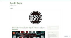 Desktop Screenshot of deadlybeatz.wordpress.com