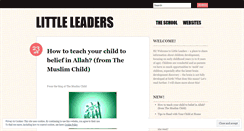 Desktop Screenshot of littleleaders.wordpress.com