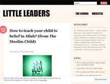 Tablet Screenshot of littleleaders.wordpress.com