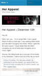 Mobile Screenshot of herapparel.wordpress.com