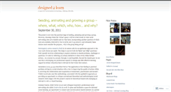 Desktop Screenshot of designed2learn.wordpress.com