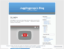 Tablet Screenshot of jugglingprops.wordpress.com