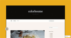 Desktop Screenshot of colorboxme.wordpress.com