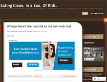 Tablet Screenshot of cleaneatsinthezoo.wordpress.com