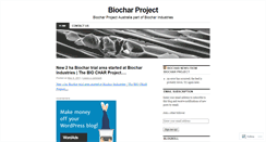 Desktop Screenshot of biocharproject.wordpress.com