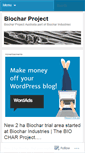 Mobile Screenshot of biocharproject.wordpress.com