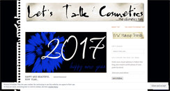 Desktop Screenshot of letstalkcosmetics.wordpress.com