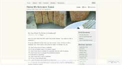Desktop Screenshot of frommykitchentable.wordpress.com