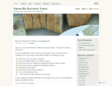 Tablet Screenshot of frommykitchentable.wordpress.com