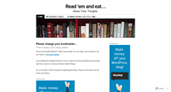 Desktop Screenshot of booksandfood.wordpress.com