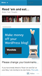 Mobile Screenshot of booksandfood.wordpress.com