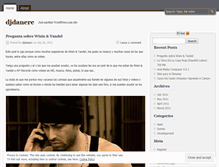 Tablet Screenshot of djdanerc.wordpress.com