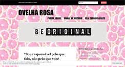 Desktop Screenshot of ovelharosa.wordpress.com