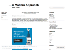 Tablet Screenshot of modernapproach.wordpress.com