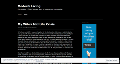 Desktop Screenshot of modestoliving.wordpress.com