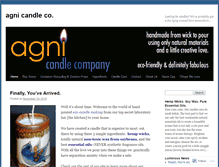 Tablet Screenshot of agnicandleco.wordpress.com