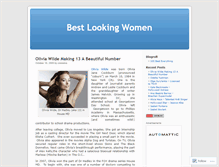 Tablet Screenshot of bestlookingwomen.wordpress.com