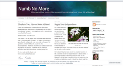 Desktop Screenshot of numbnomore.wordpress.com