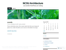 Tablet Screenshot of ncsustudio.wordpress.com