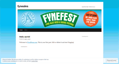 Desktop Screenshot of fyneales.wordpress.com
