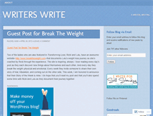 Tablet Screenshot of bewriting.wordpress.com