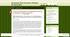 Desktop Screenshot of mountainmangourmet.wordpress.com