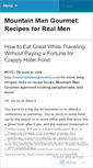Mobile Screenshot of mountainmangourmet.wordpress.com