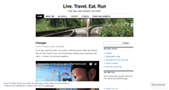Desktop Screenshot of livetraveleatandrun.wordpress.com