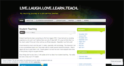 Desktop Screenshot of livelaughlovelearnteach.wordpress.com