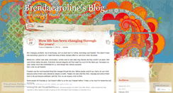 Desktop Screenshot of brendacaroline.wordpress.com