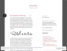 Tablet Screenshot of livingaloha.wordpress.com