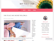 Tablet Screenshot of myfullcup.wordpress.com