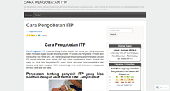 Desktop Screenshot of carapengobatanitp2015.wordpress.com