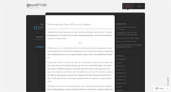 Desktop Screenshot of burnstyler.wordpress.com