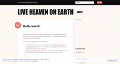 Desktop Screenshot of heavenonearthascension.wordpress.com