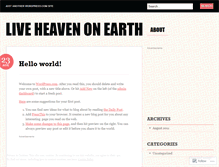 Tablet Screenshot of heavenonearthascension.wordpress.com