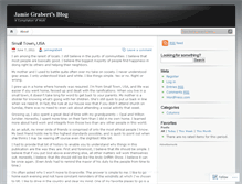 Tablet Screenshot of jamiegrabert.wordpress.com