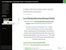 Tablet Screenshot of caramenghasilkanuangdenganmudah.wordpress.com