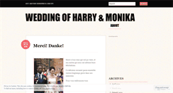 Desktop Screenshot of hmwedding2011.wordpress.com