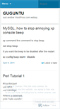 Mobile Screenshot of guguntu.wordpress.com